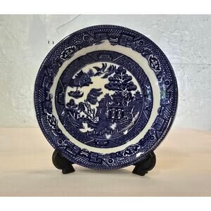 Allertons Antique Blue Willow 5.5" Saucers England